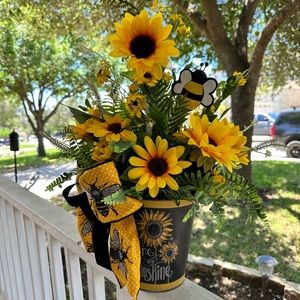Sunflower centerpiece.